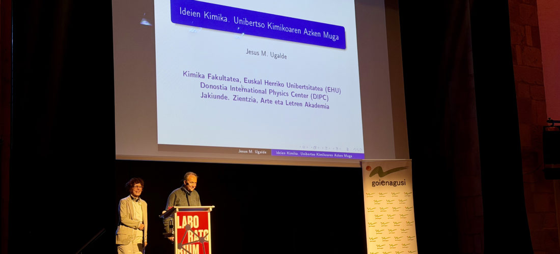 KRONIKA: “Ideien Kimika. Unibertso kimikoaren azken muga” hitzaldia