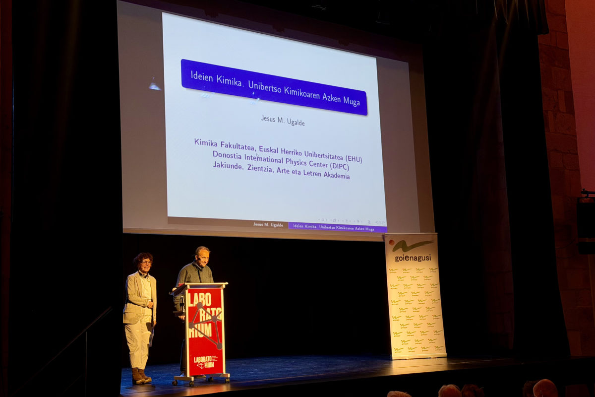 KRONIKA: “Ideien Kimika. Unibertso kimikoaren azken muga” hitzaldia